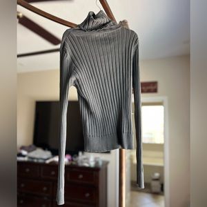Zara Turtleneck Knit Ribbed Long Sleeve